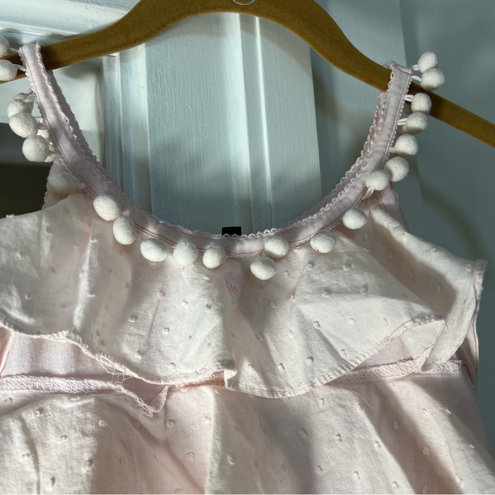 Lili Gaufrette Pink Ruffled Tiered Babydoll Dress size 6 - Picture 3 of 8